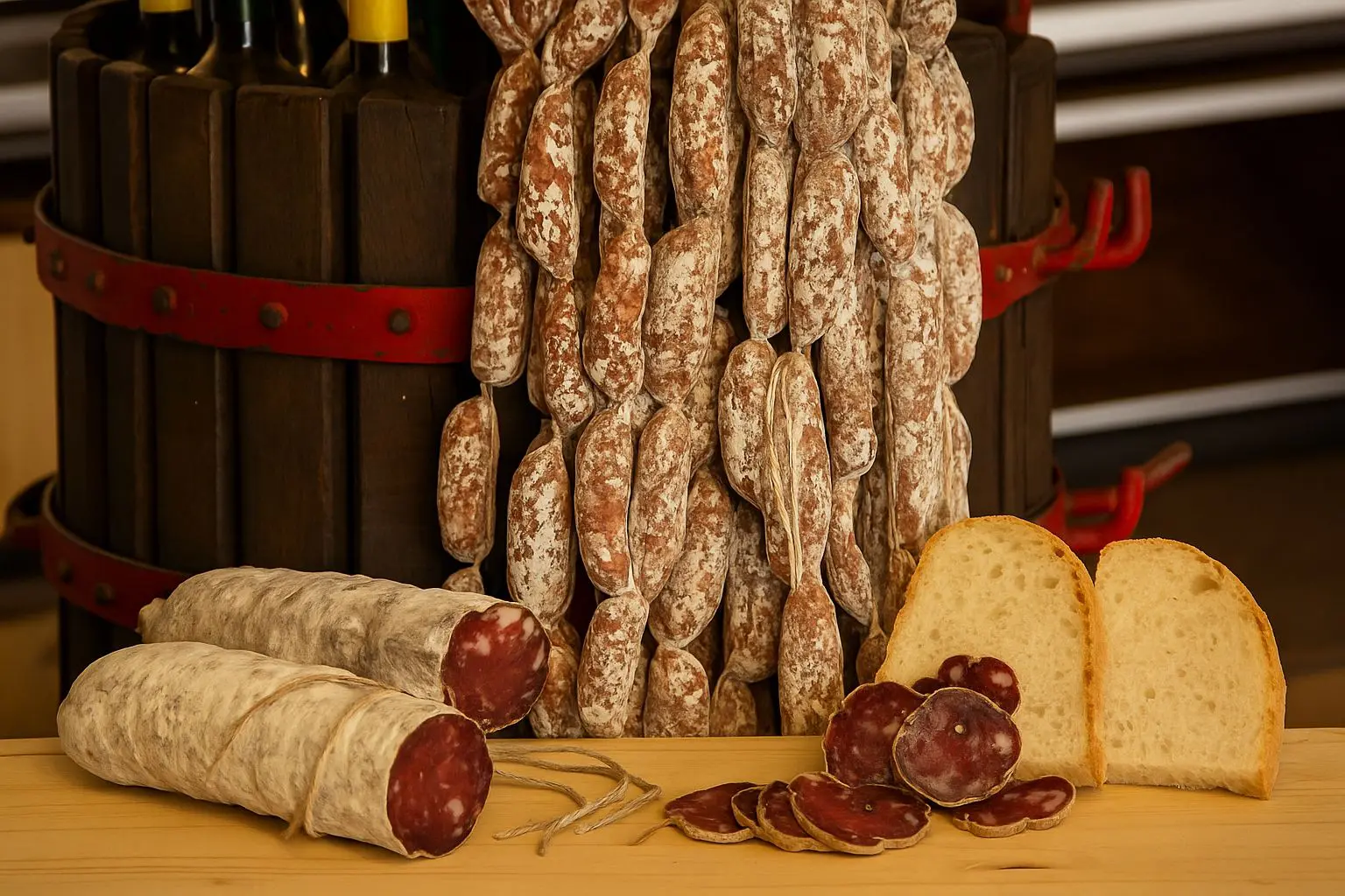 salame e salsicce secche Norcia