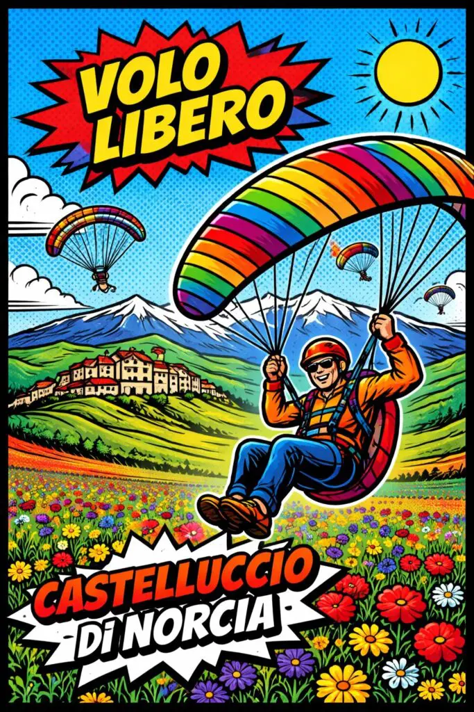Outdoor a Castelluccio di Norcia con parapendio e volo libero