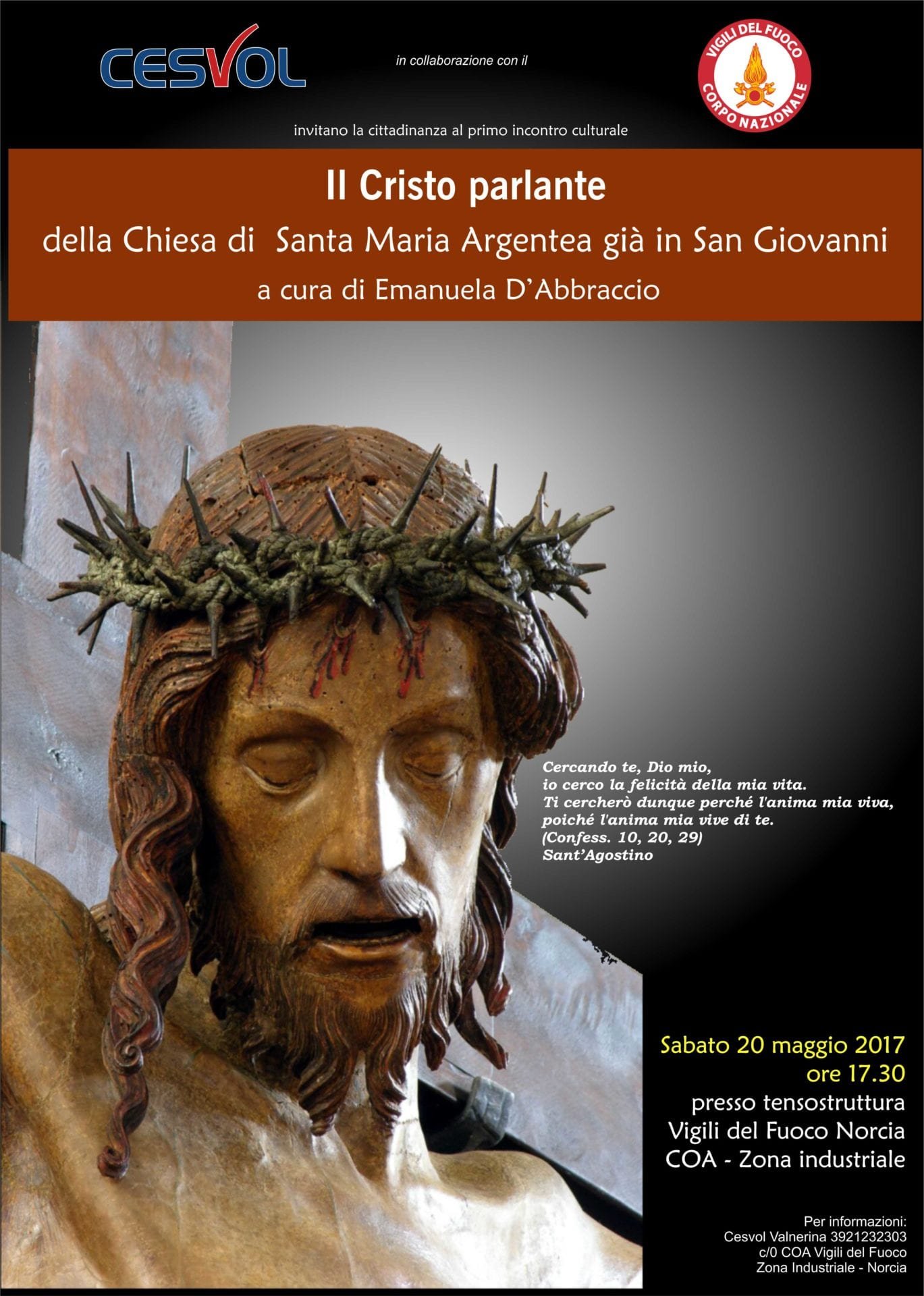 locandina Il cristo parlante 20 maggio 2017