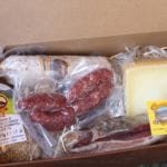 confezioni di Natale lenticchia formaggio e maiale
