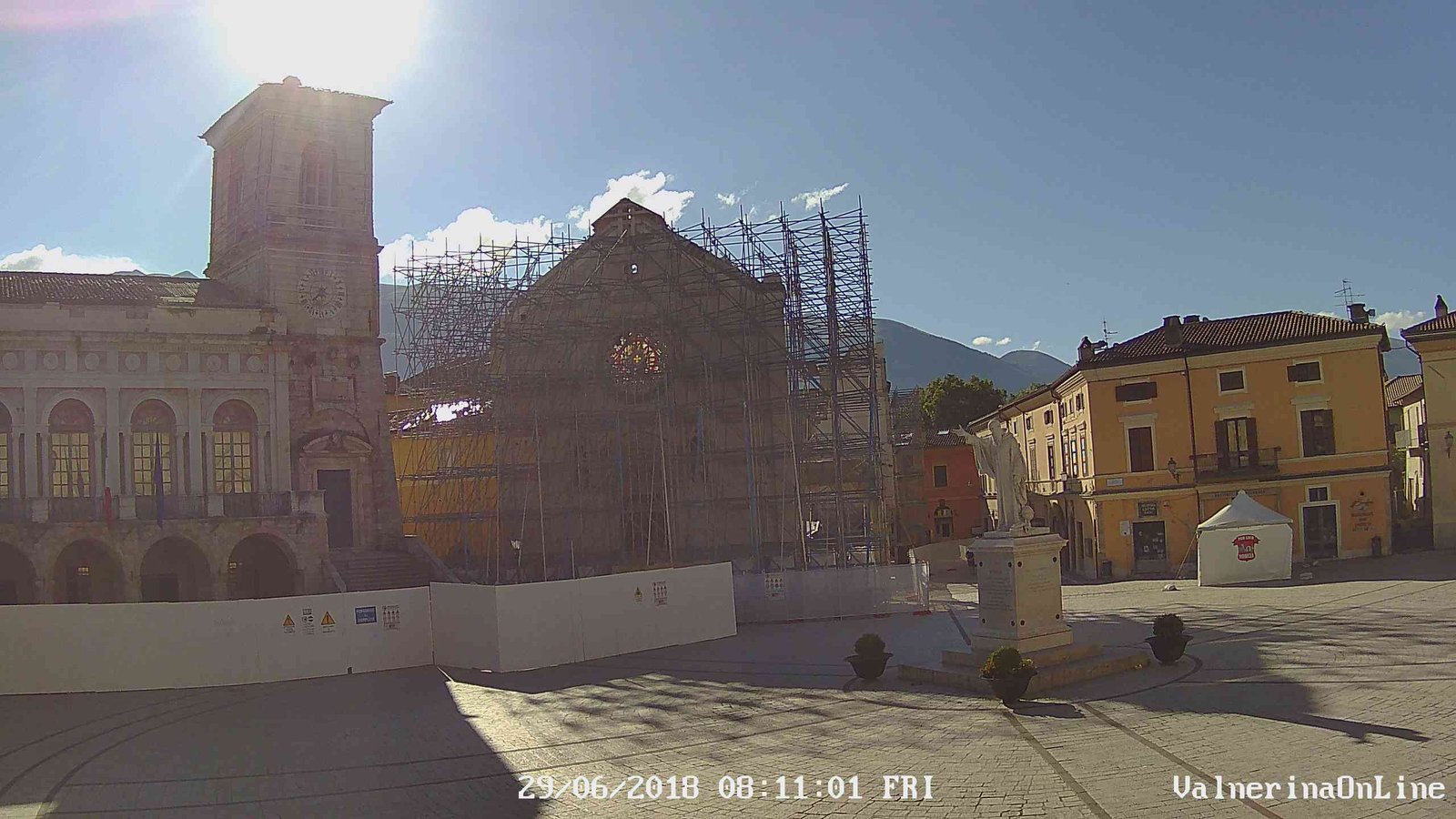 webcam a Norcia webcam di Norcia Piazza San Benedetto