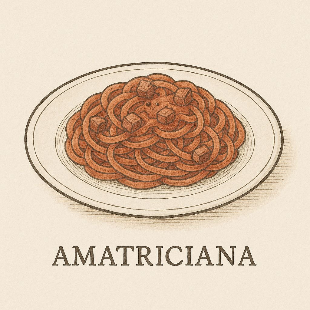 ricetta centro italia amatriciana piatto